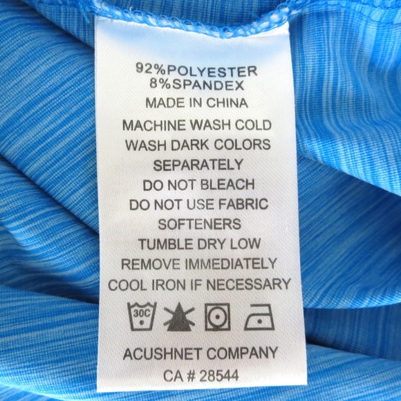 FootJoy Medium Golf Polo Shirt Heathered Blue - Picture 6 of 6